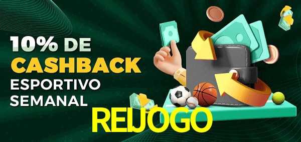 10% de bônus de cashback na REIJOGO
