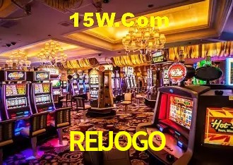 Tela de boas-vindas e lobby de jogos do aplicativo REIJOGO